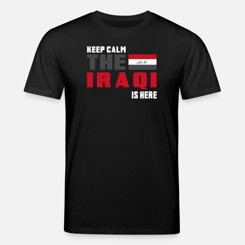 Drapeau Irak Keep Calm - T-shirt bio CREATOR Stanley/Stella Unisexe - noir