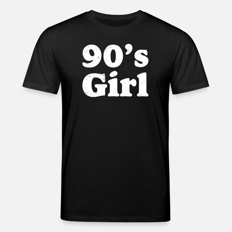90er Mädchen Retro-Neon - Stanley/Stella Unisex Bio-T-Shirt CREATOR  - Schwarz