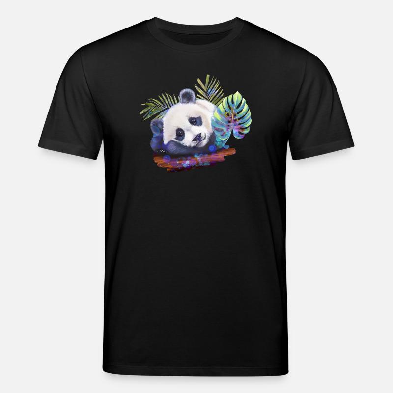 Panda - Stanley/Stella Unisex Bio-T-Shirt CREATOR  - Schwarz