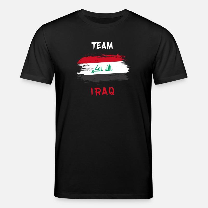Team Irak Flaggen Design - Stanley/Stella Unisex Bio-T-Shirt CREATOR  - Schwarz