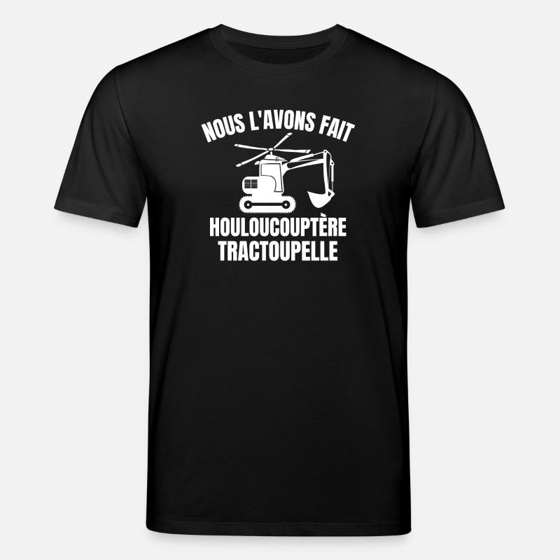chantier, chef de chantier, chantier humour - T-shirt bio CREATOR Stanley/Stella Unisexe - noir