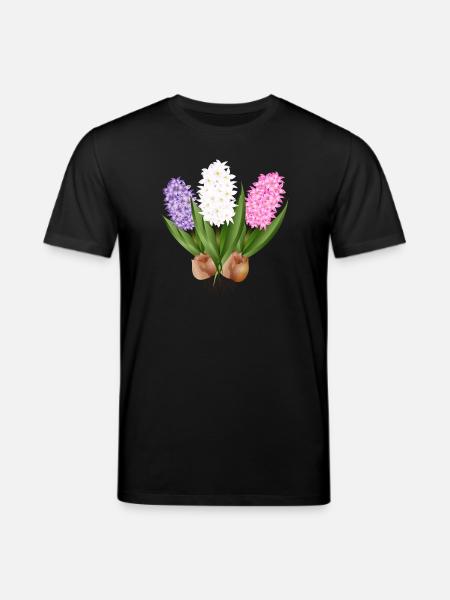 Hand-drawn hyacinths - Stanley/Stella CREATOR Unisex Organic T-Shirt - black