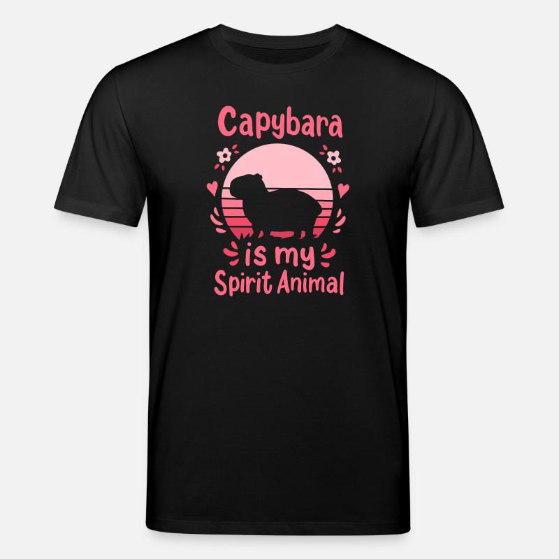 Capybara Krafttier - Stanley/Stella Unisex Bio-T-Shirt CREATOR  - Schwarz