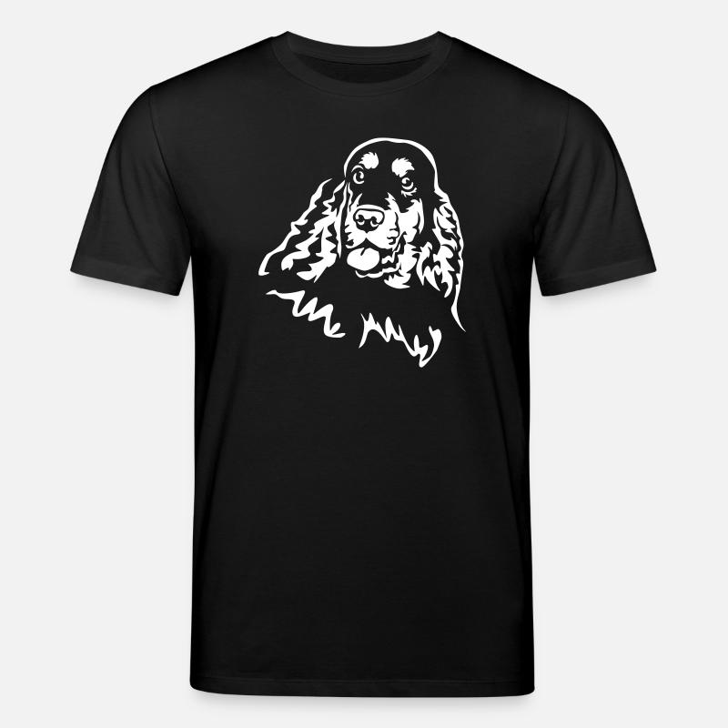 Cocker Spaniel Head "Black Edition" - Stanley/Stella CREATOR Unisex Organic T-Shirt - black