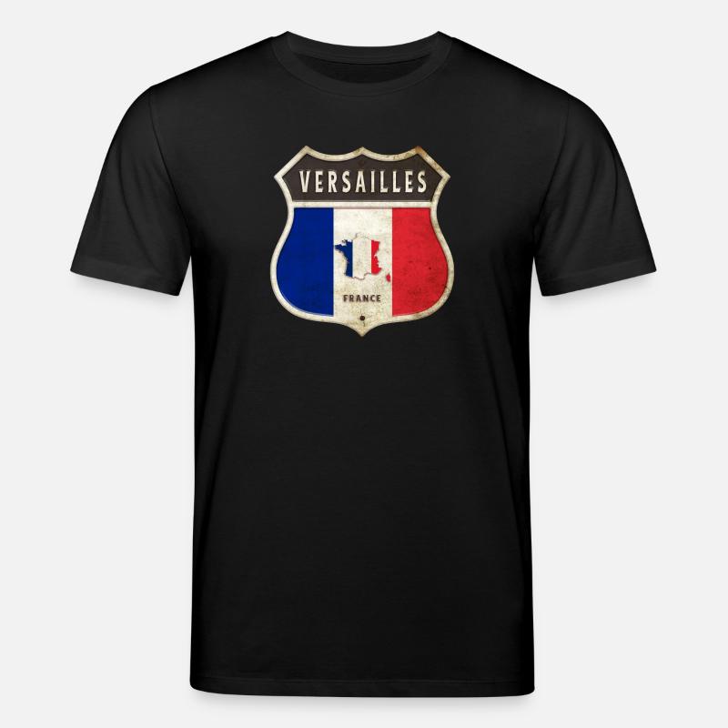 Versailles Frankreich Wappen Flaggen Design - Stanley/Stella Unisex Bio-T-Shirt CREATOR - Schwarz