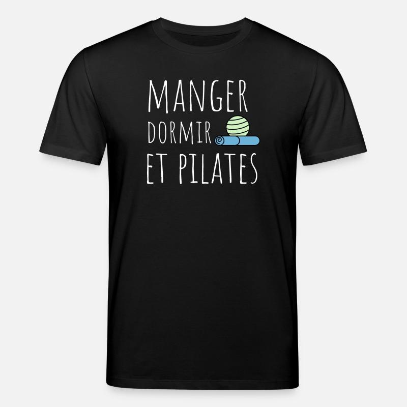 manger dormir pilates - T-shirt bio CREATOR Stanley/Stella Unisexe - noir