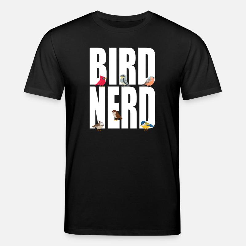 Oiseaux Oiseau Nerd - T-shirt bio CREATOR Stanley/Stella Unisexe - noir