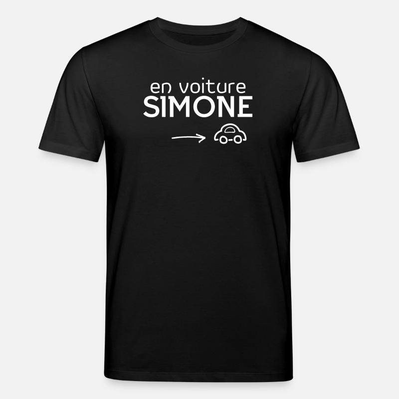 Simone, en voiture Simone - T-shirt bio CREATOR Stanley/Stella Unisexe - noir