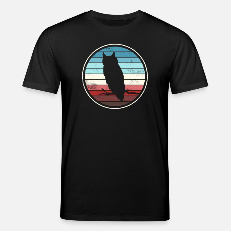 Eule Eulen - Stanley/Stella Unisex Bio-T-Shirt CREATOR  - Schwarz