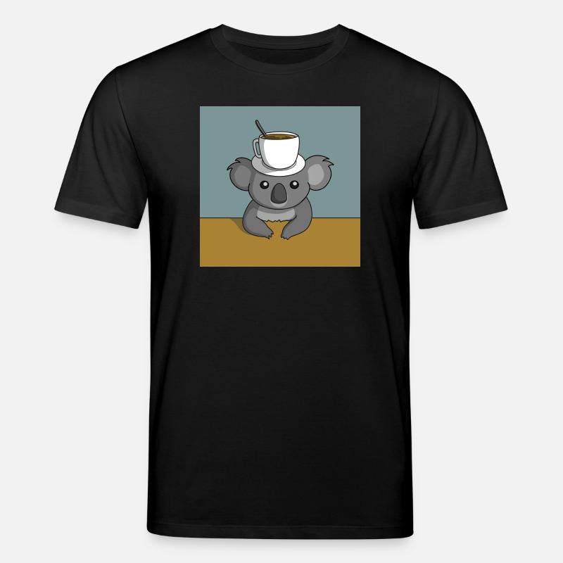 Pause café Koala - T-shirt bio CREATOR Stanley/Stella Unisexe - noir