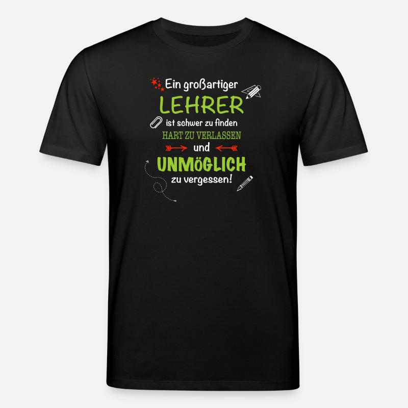 Ein großartiger Lehrer... - Stanley/Stella Unisex Bio-T-Shirt CREATOR  - Schwarz