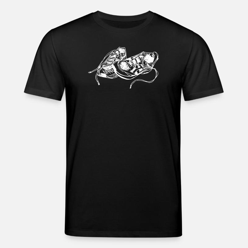 Handgezeichnete Sneaker Skizze - Stanley/Stella Unisex Bio-T-Shirt CREATOR  - Schwarz
