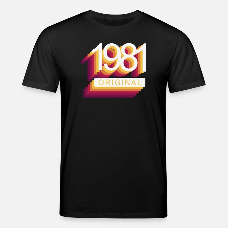 Geboren 1981 - Stanley/Stella Unisex Bio-T-Shirt CREATOR  - Schwarz