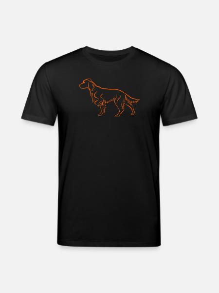 Setter above in orange - Stanley/Stella CREATOR Unisex Organic T-Shirt - black