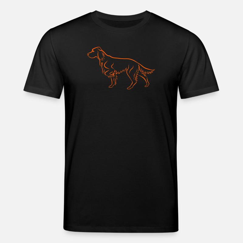 Setter vorstehend in orange - Stanley/Stella Unisex Bio-T-Shirt CREATOR  - Schwarz
