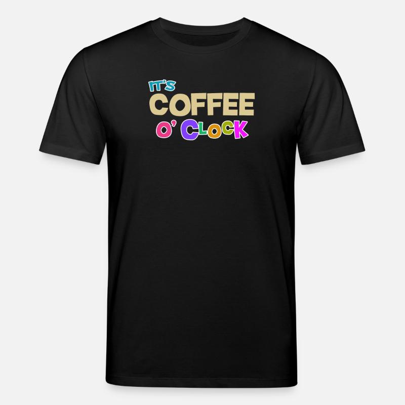 Coffee lovers Caffeine Coffee Cool Statement - Stanley/Stella CREATOR Unisex Organic T-Shirt - black
