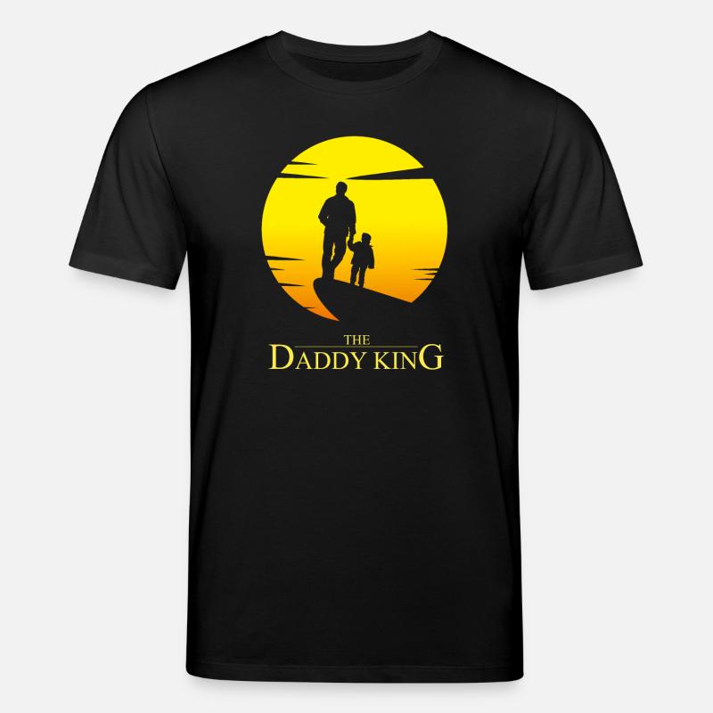 The Daddy King - Humour parodie papa - T-shirt bio CREATOR Stanley/Stella Unisexe - noir