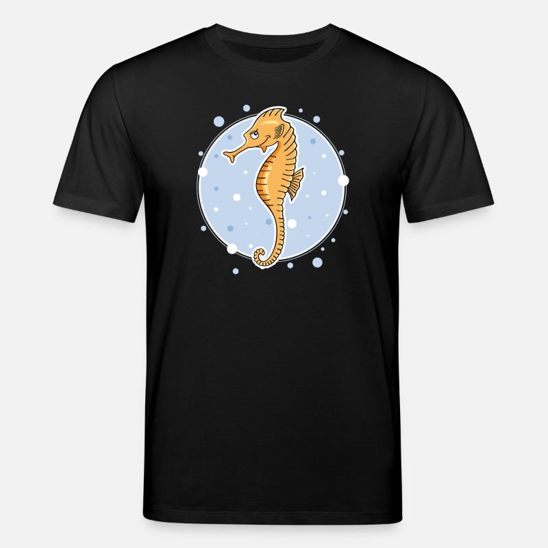 Seepferdchen - Stanley/Stella Unisex Bio-T-Shirt CREATOR  - Schwarz