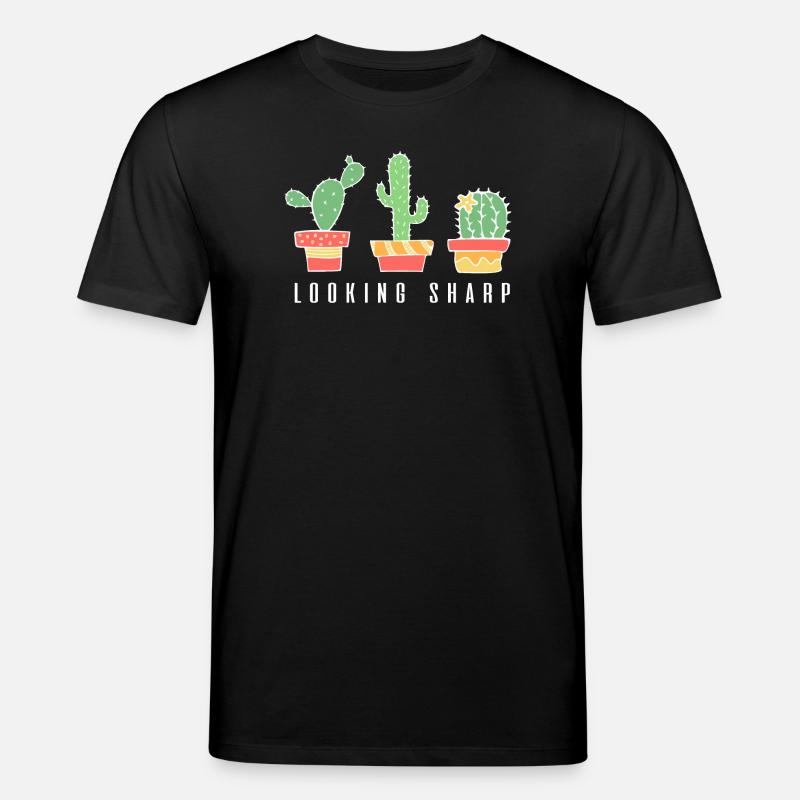 Looking Sharp Cactus - Stanley/Stella CREATOR Unisex Organic T-Shirt - black