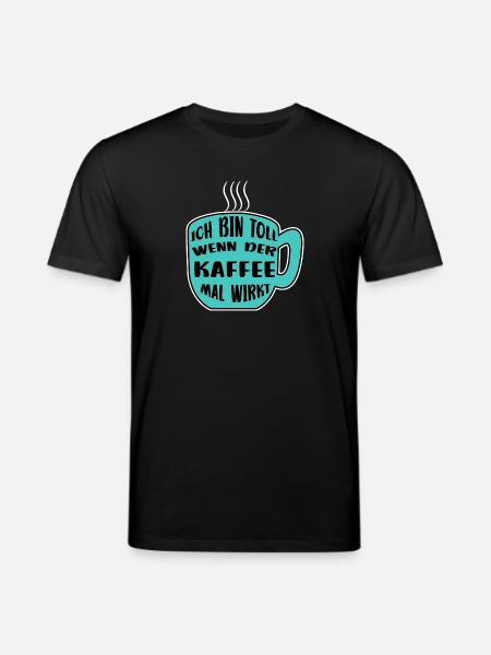Kaffeetasse Kaffee Statement Koffein Kaffeetrinker - Stanley/Stella Unisex Bio-T-Shirt CREATOR  - Schwarz