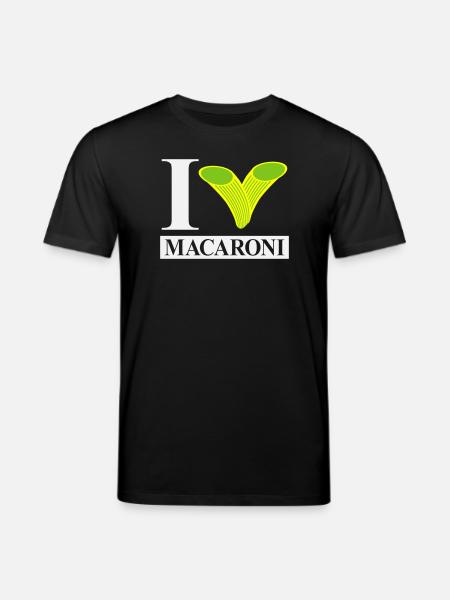 J’adore les macaronis - T-shirt bio CREATOR Stanley/Stella Unisexe - noir
