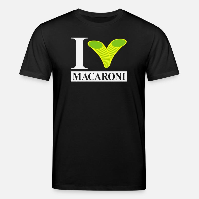 J’adore les macaronis - T-shirt bio CREATOR Stanley/Stella Unisexe - noir