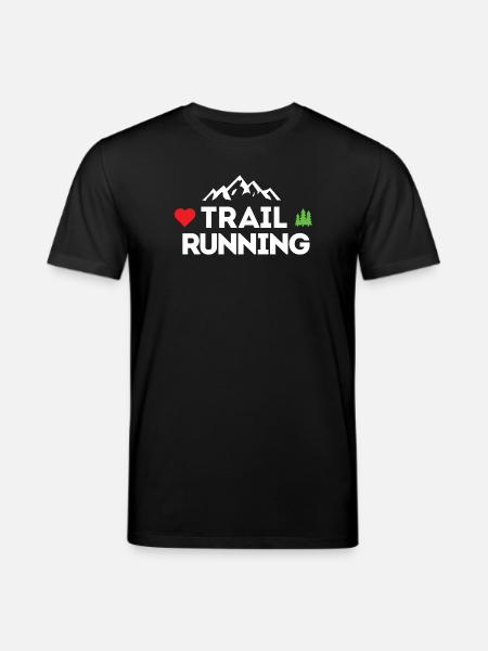 I love Trail Running - Stanley/Stella CREATOR Unisex Organic T-Shirt - black