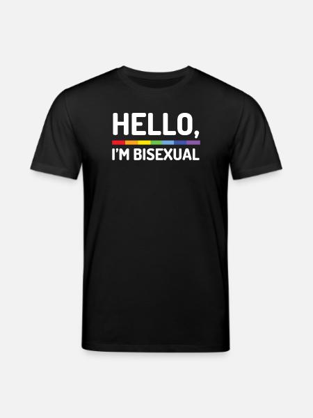 Hello, I’m Bisexual - Stanley/Stella CREATOR Unisex Organic T-Shirt - black