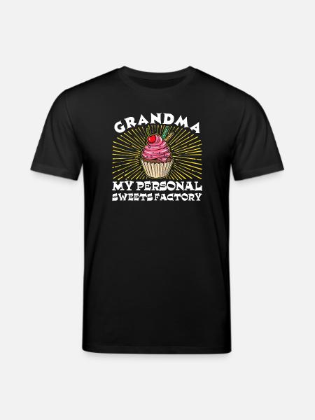 Statement Großmutter Humorvoll Oma Enkelkind - Stanley/Stella Unisex Bio-T-Shirt CREATOR - Schwarz