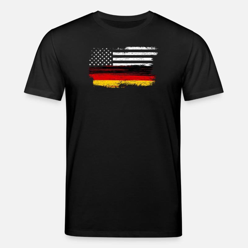 Grunge Flagge Pinselstrich - Stanley/Stella Unisex Bio-T-Shirt CREATOR  - Schwarz