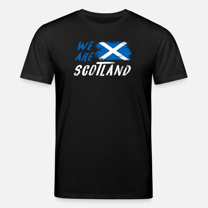 We are Scotland flags design - Stanley/Stella CREATOR Unisex Organic T-Shirt - black