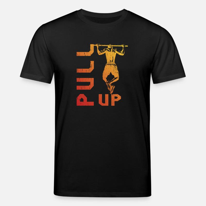 Gradient pull-up silhouette - Stanley/Stella CREATOR Unisex Organic T-Shirt - black