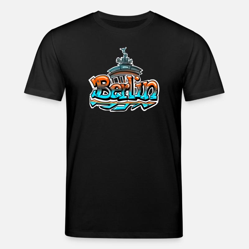 Berlin Graffiti Schriftzug - Stanley/Stella Unisex Bio-T-Shirt CREATOR  - Schwarz