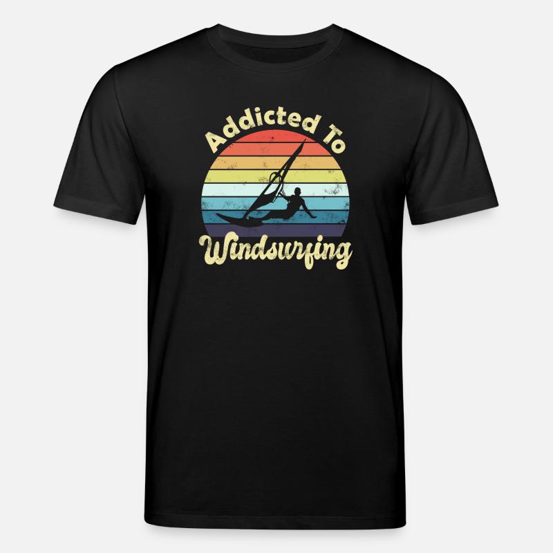 Windsurfen Windsurfer - Stanley/Stella Unisex Bio-T-Shirt CREATOR  - Schwarz