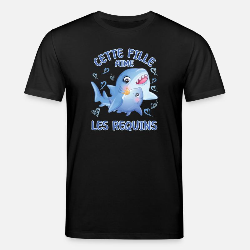 Dieses Mädchen Liebt Haie - Stanley/Stella Unisex Bio-T-Shirt CREATOR  - Schwarz