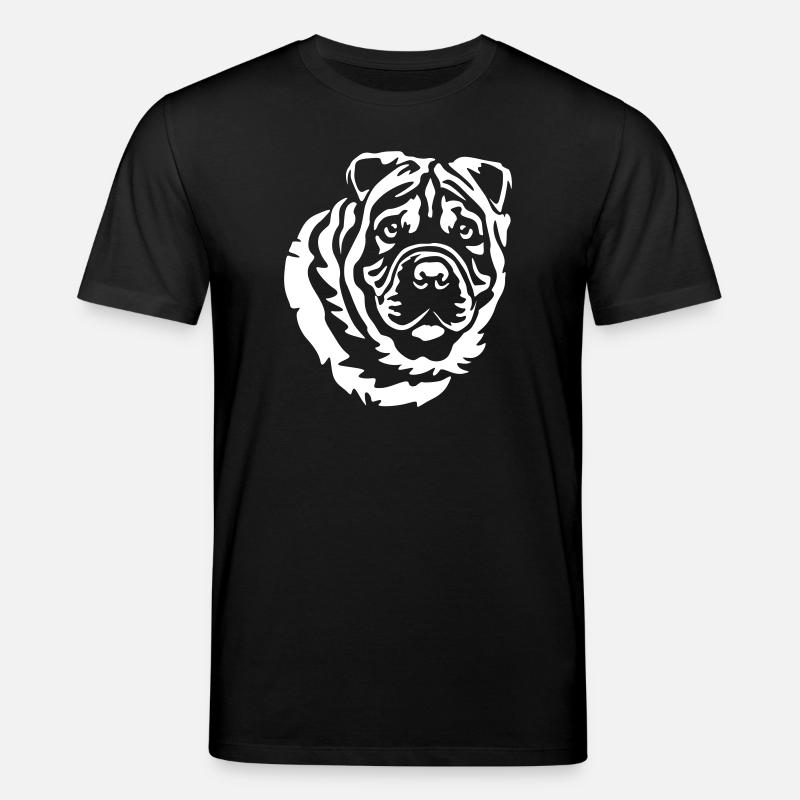 Shar-Pei Kopf "Black Edition" - Stanley/Stella Unisex Bio-T-Shirt CREATOR  - Schwarz