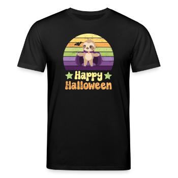 Halloween Vampir Dracula - Stanley/Stella Unisex Bio-T-Shirt CREATOR  - Schwarz - Vorne - Alina (178cm) & Michal (187cm)