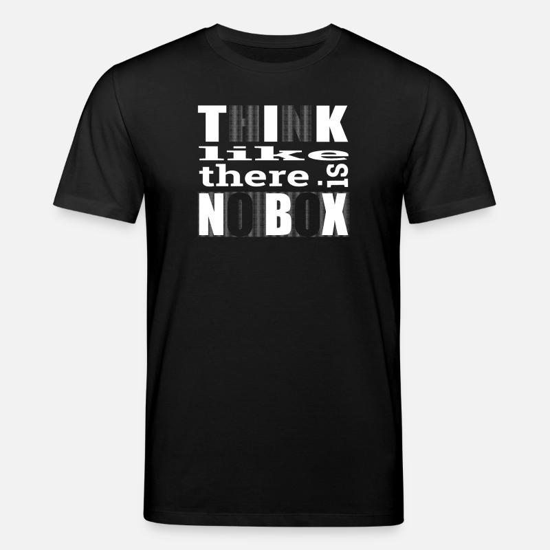 Think like there is no box - Stanley/Stella Unisex Bio-T-Shirt CREATOR  - Schwarz