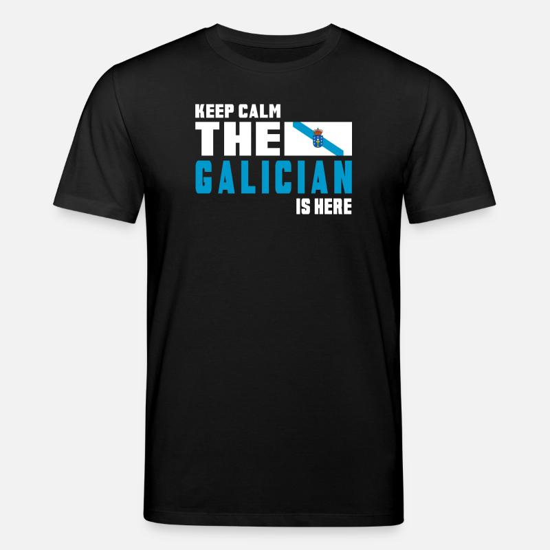 Keep calm Galicien Flaggen Design - Stanley/Stella Unisex Bio-T-Shirt CREATOR  - Schwarz