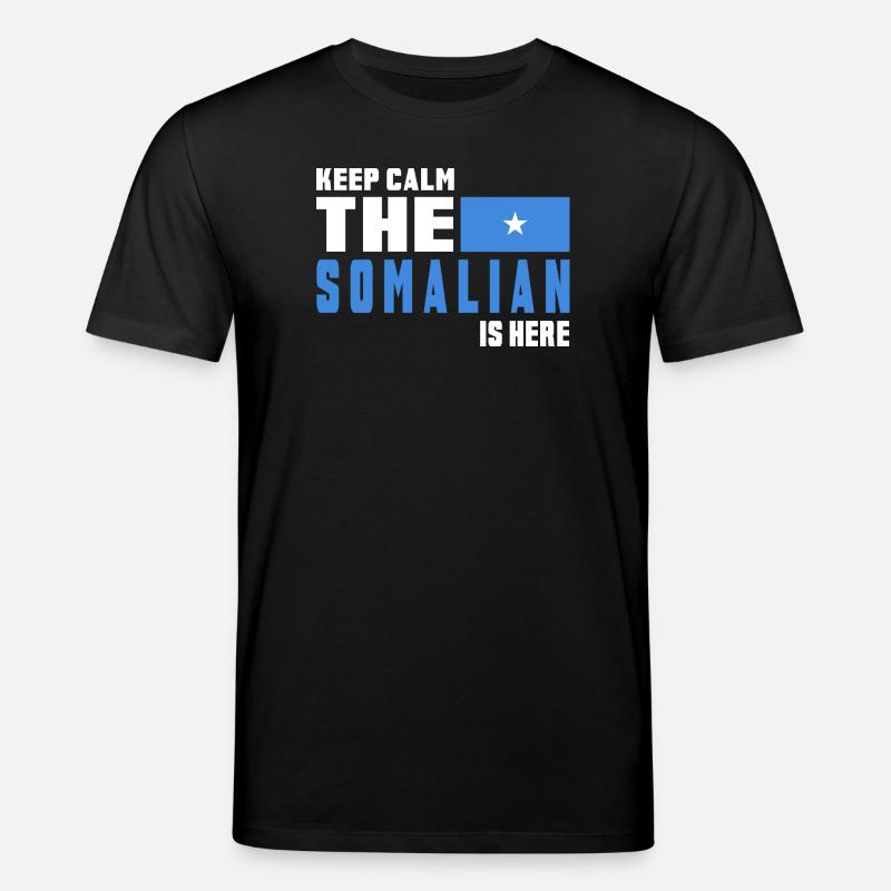 Keep calm Somalia flag design - Stanley/Stella CREATOR Unisex Organic T-Shirt - black