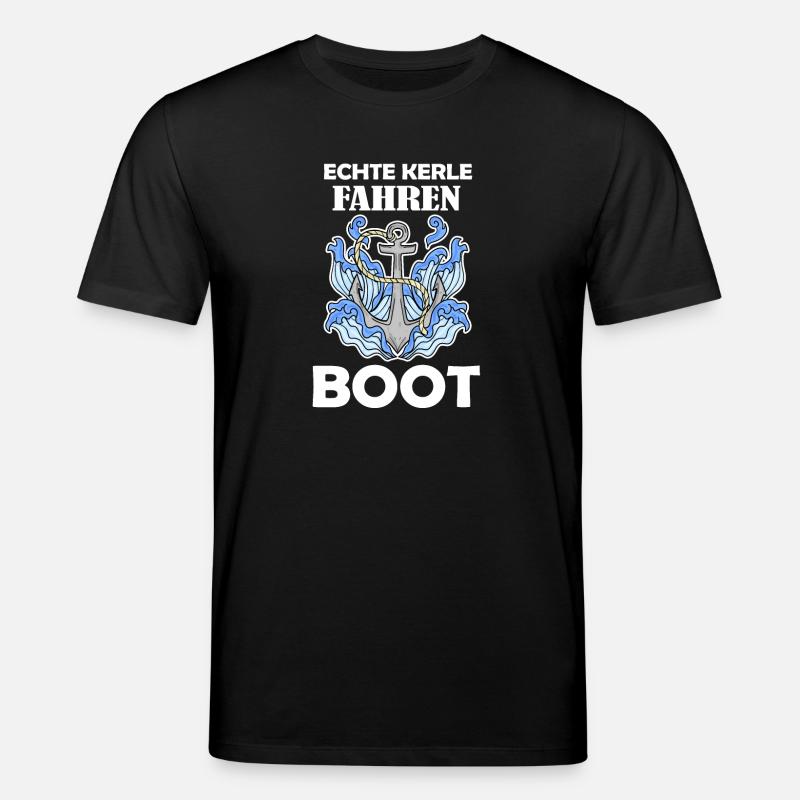 Motorboot Kapitän Bootsführerschein - Stanley/Stella Unisex Bio-T-Shirt CREATOR  - Schwarz