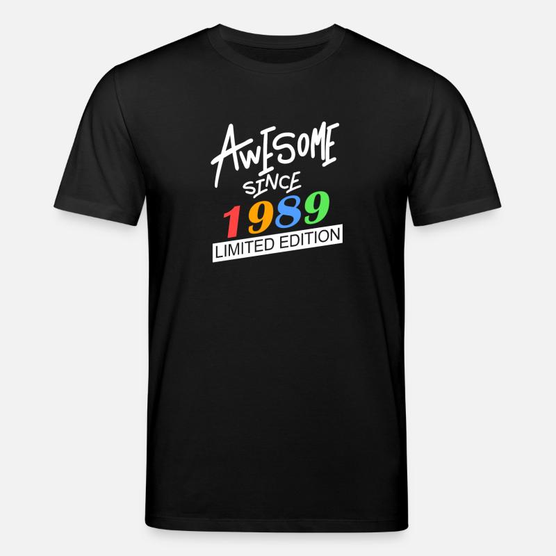1989 geboren - Stanley/Stella Unisex Bio-T-Shirt CREATOR  - Schwarz