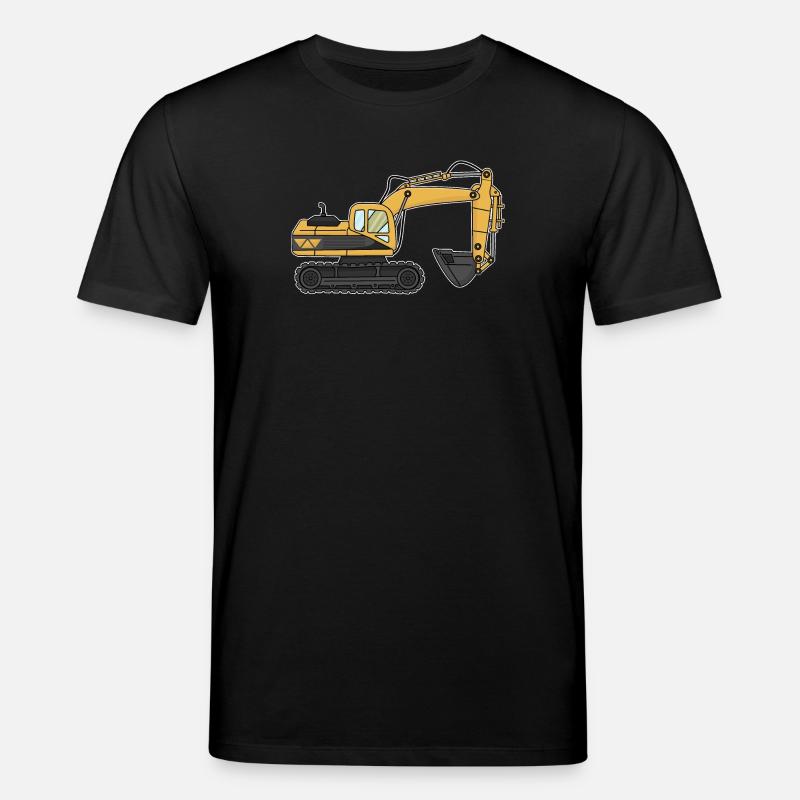 Bagger, Baustelle - Stanley/Stella Unisex Bio-T-Shirt CREATOR  - Schwarz