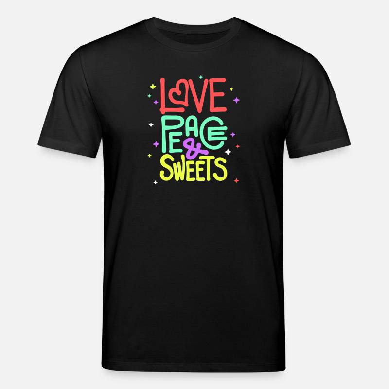 Süßigkeiten Statement Nachspeise Naschkatzen - Stanley/Stella Unisex Bio-T-Shirt CREATOR - Schwarz