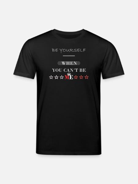 be you Sprüche Design - Stanley/Stella Unisex Bio-T-Shirt CREATOR - Schwarz