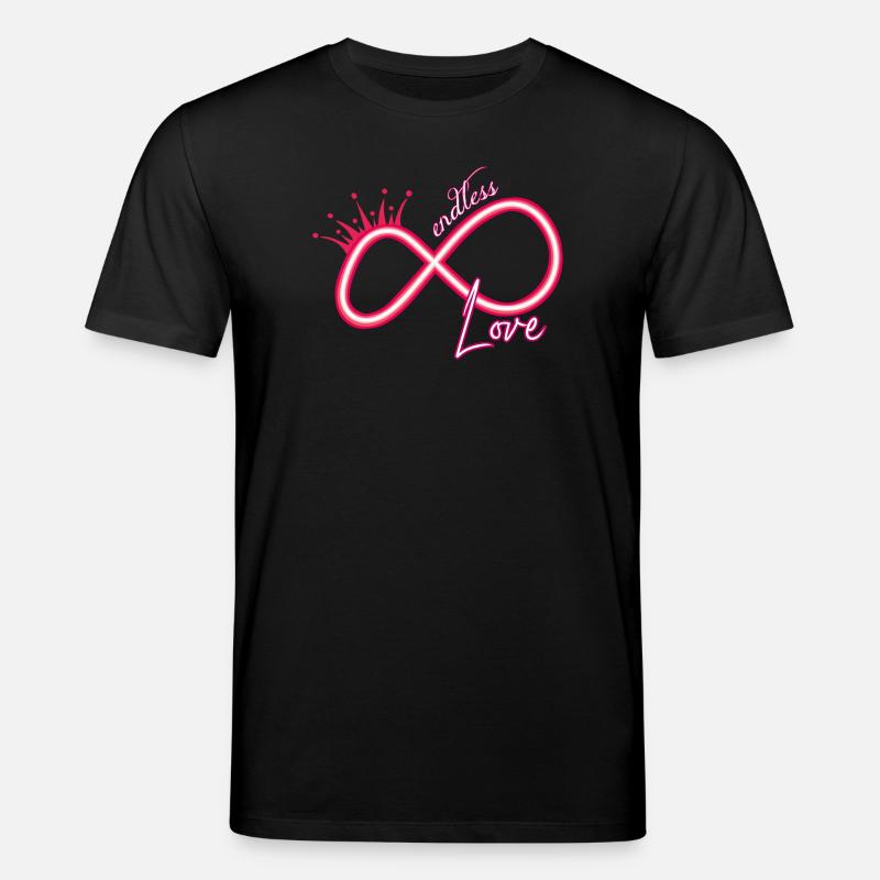 Unendlichkeitszeichen neon endless love - Stanley/Stella Unisex Bio-T-Shirt CREATOR - Schwarz