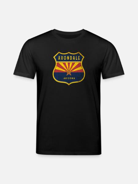 Avondale Arizona flags crest design - Stanley/Stella CREATOR Unisex Organic T-Shirt - black
