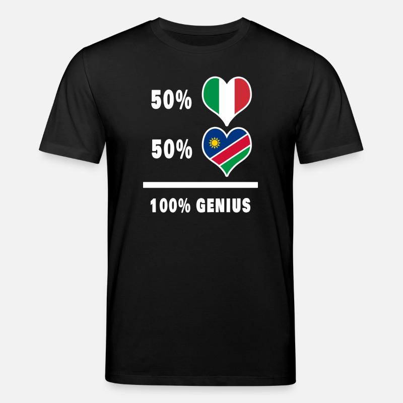 Brilliant Italien und Namibia / Geschenk - Stanley/Stella Unisex Bio-T-Shirt CREATOR - Schwarz