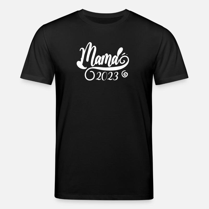 Maman 2023 Mère Grossesse Enceinte - T-shirt bio CREATOR Stanley/Stella Unisexe - noir