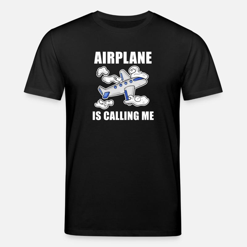 Flugzeuge Flugzeug Pilot Geschenk - Stanley/Stella Unisex Bio-T-Shirt CREATOR - Schwarz